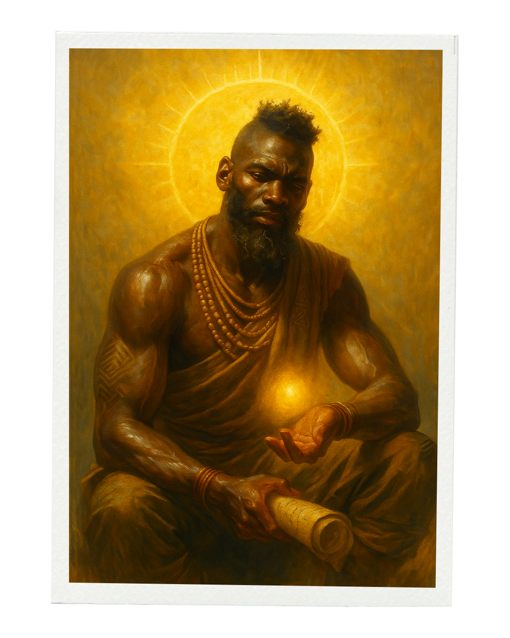 Qamata — The Creator’s Son (A2 African God Seed Poster)