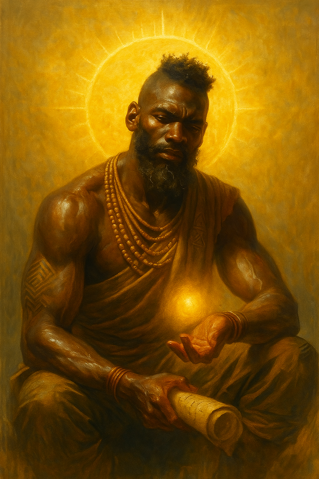 Qamata — The Creator’s Son (A2 African God Seed Poster)