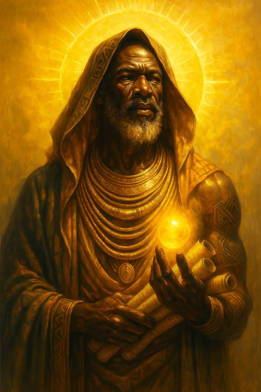 Thixo — The Light Bringer (A2 African God Seed Poster)